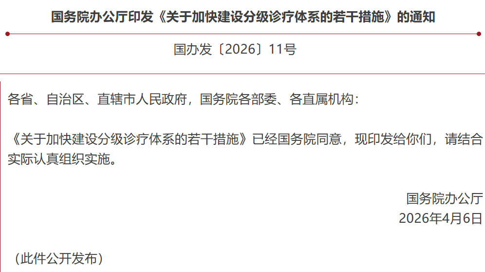 13项举措！让小病在基层，大病不跑远